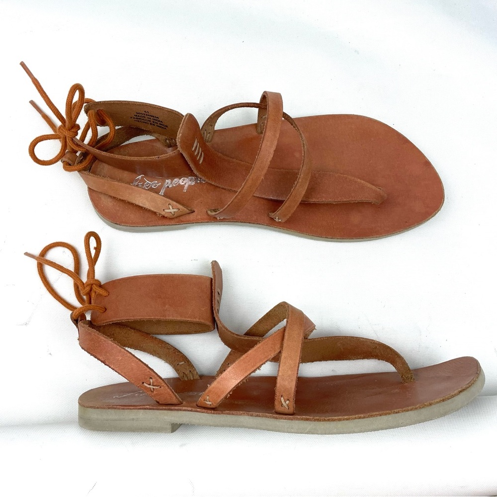 Free People Orange Sandals